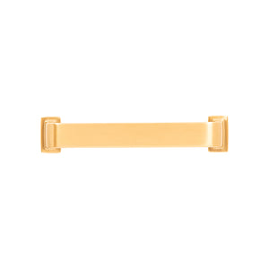 Brighton Pull 5-1/16 Inch (128mm) Center to Center Brushed Golden Brass