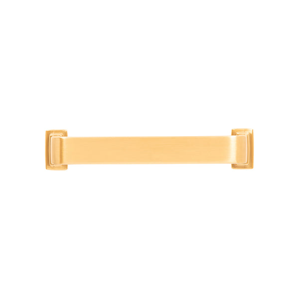 Brighton Pull 5-1/16 Inch (128mm) Center to Center Brushed Golden Brass
