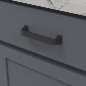 Brighton Pull 5-1/16 Inch (128mm) Center to Center Matte Black