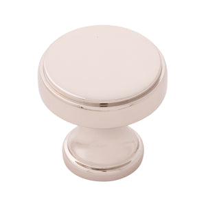 Brownstone Knob 1-1/4 Inch Diameter Polished Nickel