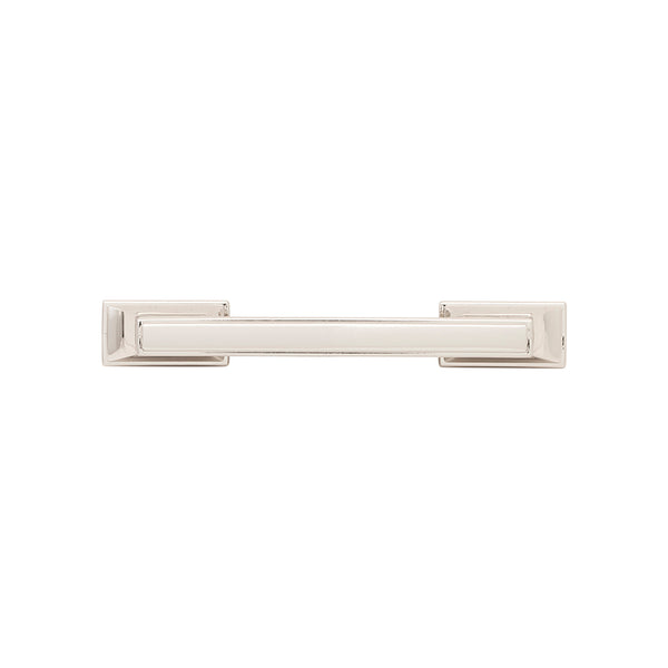 Brownstone Pull 3 Inch & 3-3/4 Inch (96mm) Center to Center Polished Nickel