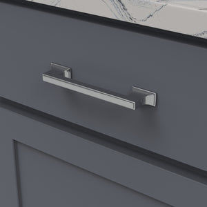 Brownstone Pull 5-1/16 Inch (128mm) Center to Center Chrome