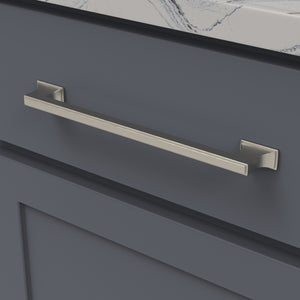 Brownstone Pull 8-13/16 Inch (224mm) Center to Center Satin Nickel