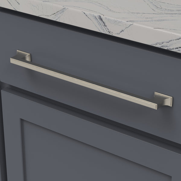 Brownstone Pull 12 Inch Center to Center Satin Nickel