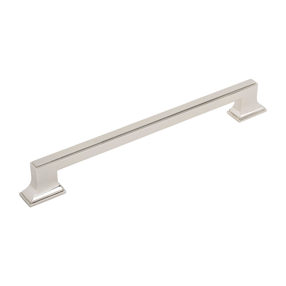 Brownstone Appliance Pull 12 Inch Center to Center Polished Nickel
