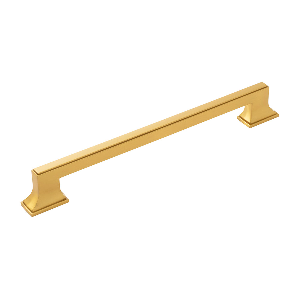 Brownstone Appliance Pull 12 Inch Center to Center Brushed Golden Brass