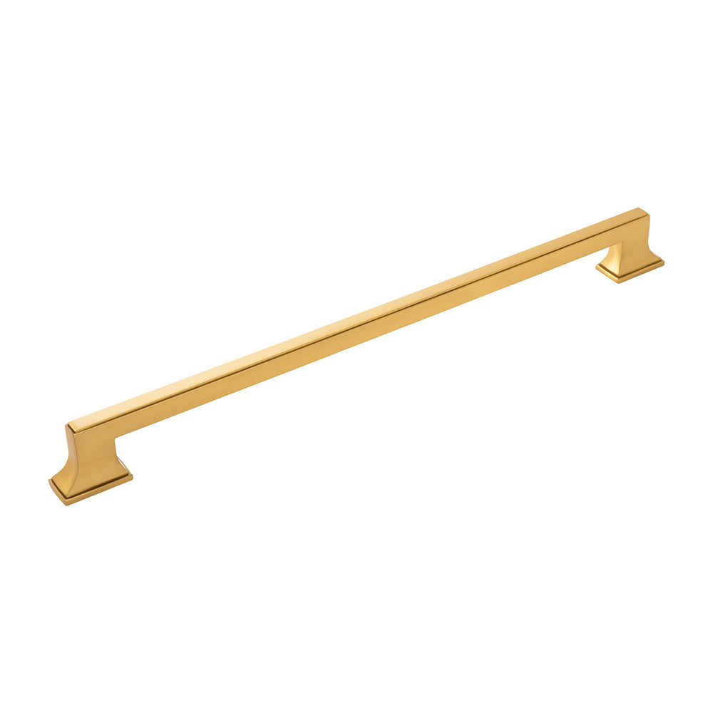 Brownstone Appliance Pull 18 Inch Center to Center Brushed Golden Brass