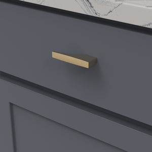 Channel Knob 3 Inch x 1/2 Inch Brushed Golden Brass
