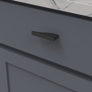 Channel Knob 3 Inch x 1/2 Inch Matte Black