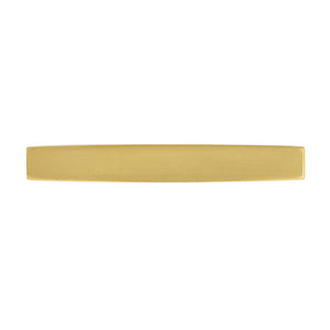 Channel Pull 3 Inch Center to Center Brushed Golden Brass