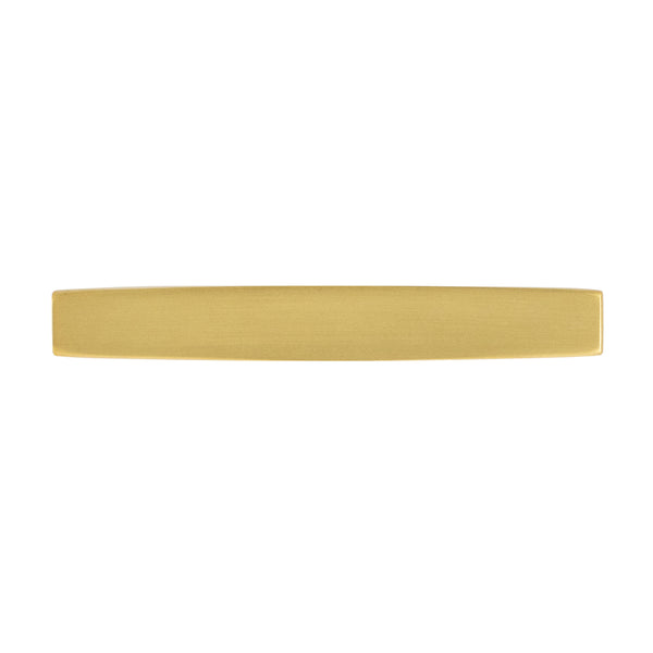 Channel Pull 3 Inch Center to Center Brushed Golden Brass