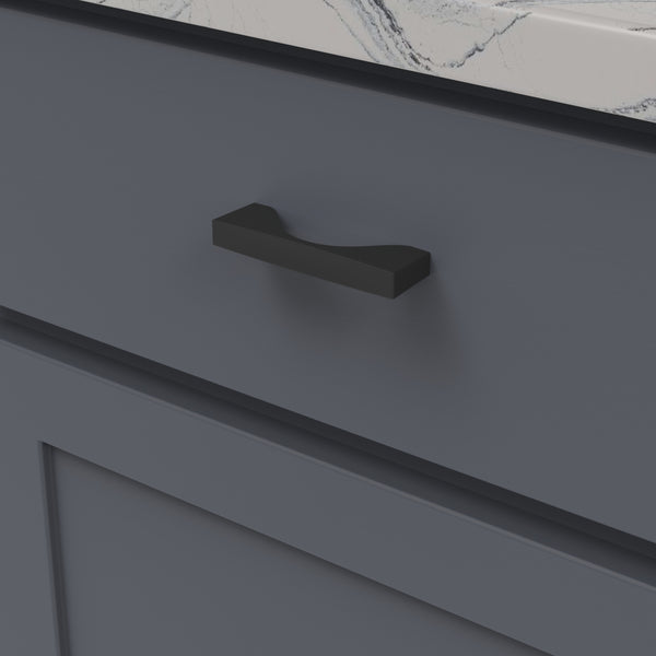 Channel Pull 3 Inch Center to Center Matte Black