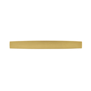 Channel Pull 3-3/4 Inch (96mm) Center to Center Brushed Golden Brass