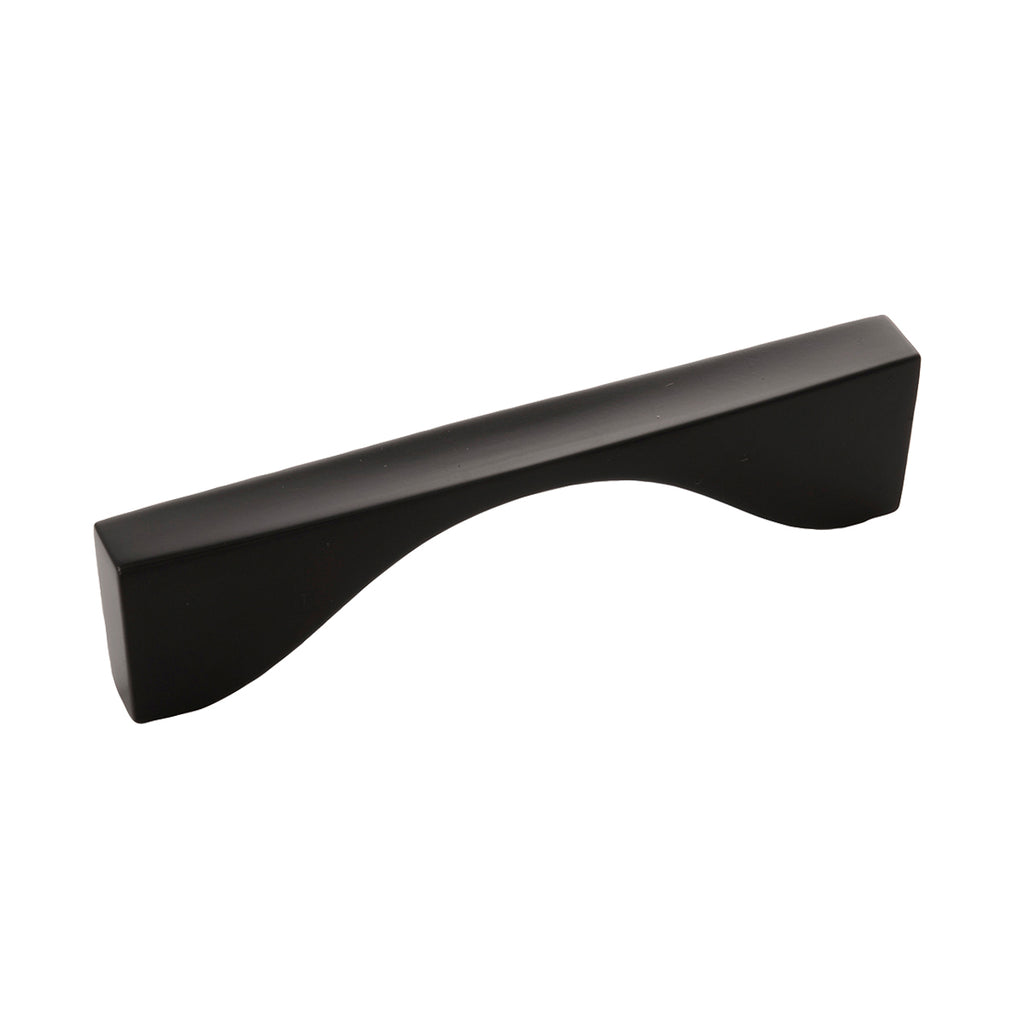 Channel Pull 3-3/4 Inch (96mm) Center to Center Matte Black Finish ...