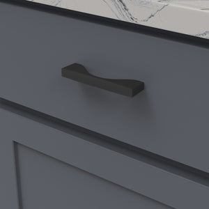 Channel Pull 3-3/4 Inch (96mm) Center to Center Matte Black