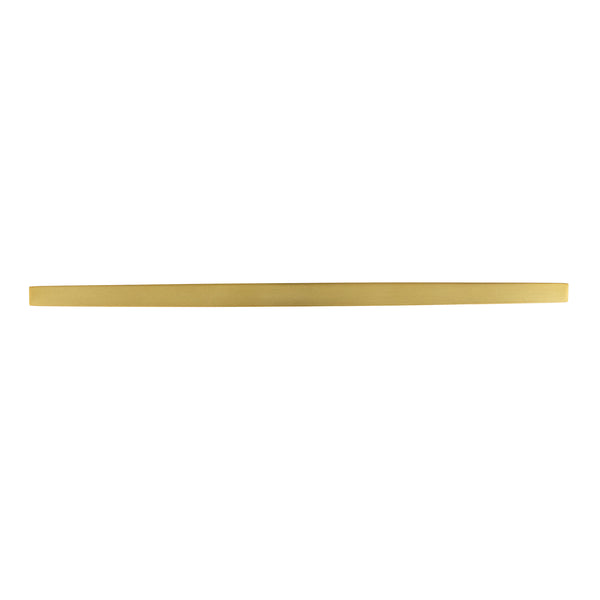 Channel Pull 12 Inch Center to Center Brushed Golden Brass