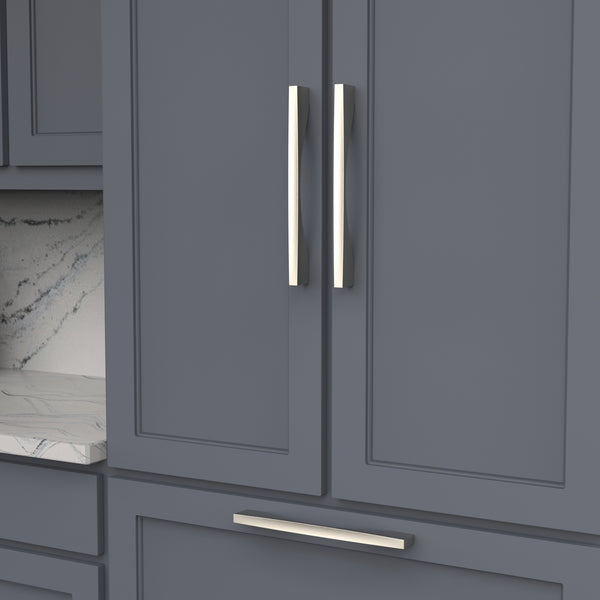 Channel Appliance Pull 12 Inch Center to Center Satin Nickel