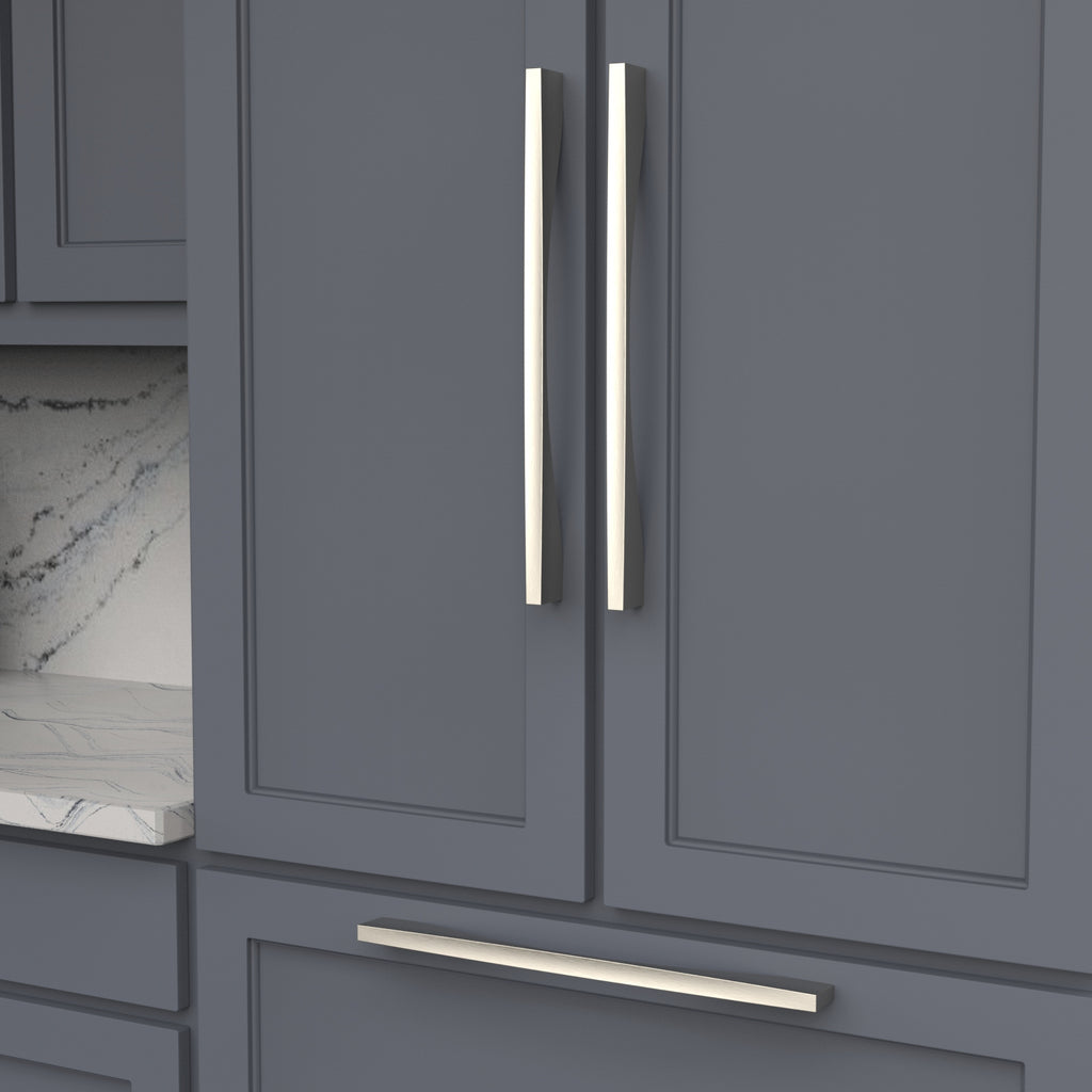 Channel Appliance Pull 18 Inch Center to Center Satin Nickel Finish