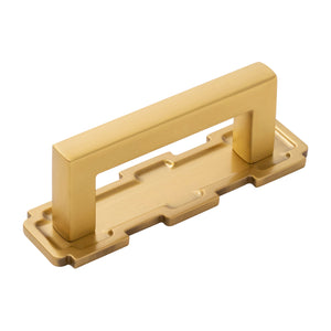 Coventry Pull 3 Inch Center to Center Brushed Golden Brass