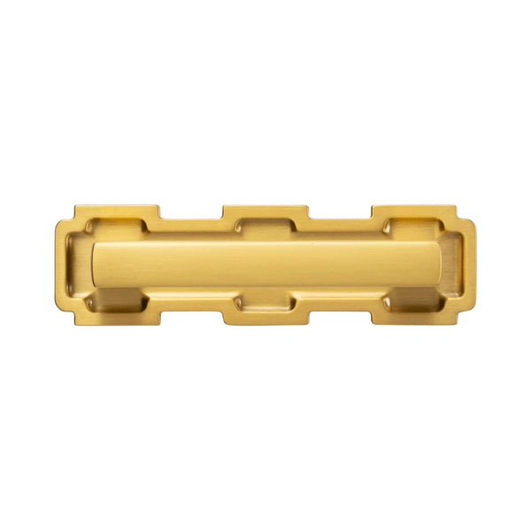 Coventry Pull 3 Inch Center to Center Brushed Golden Brass