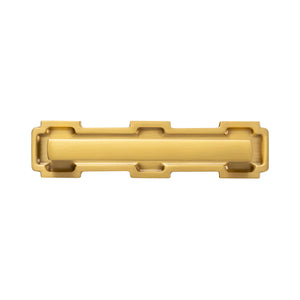 Coventry Pull 3-3/4 Inch (96mm) Center to Center Brushed Golden Brass