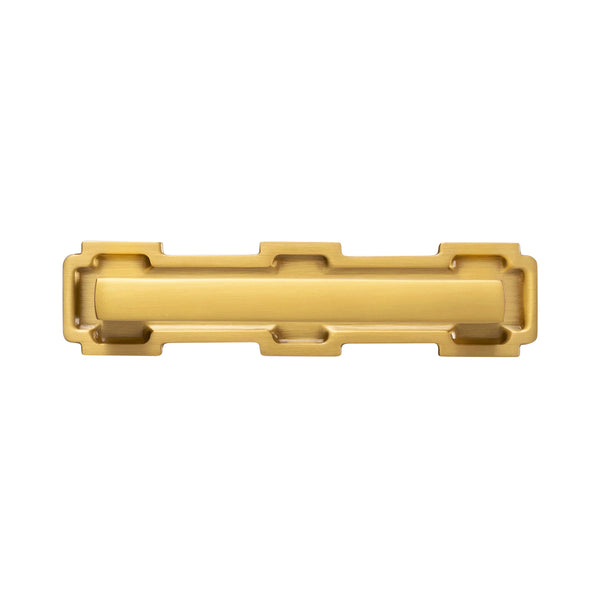 Coventry Pull 3-3/4 Inch (96mm) Center to Center Brushed Golden Brass