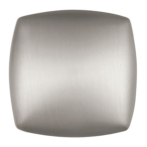 Euro-Contemporary Knob 1-1/4 Inch Square Stainless Steel