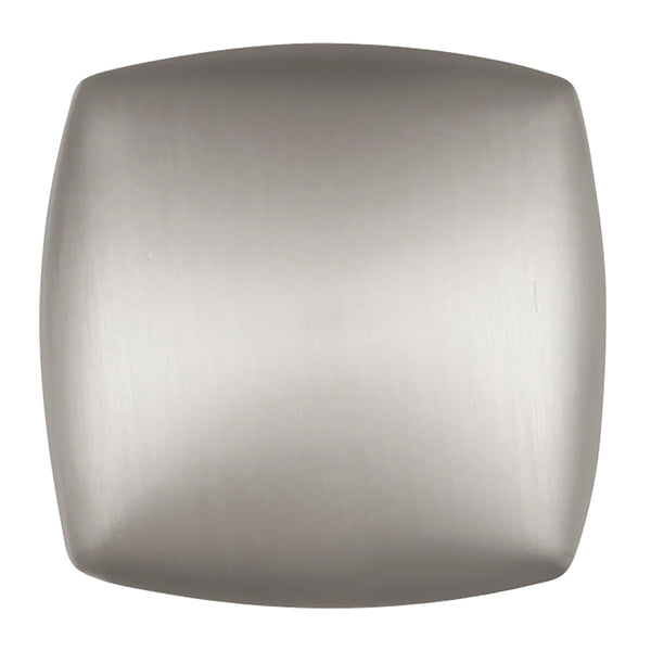 Euro-Contemporary Knob 1-1/4 Inch Square Stainless Steel