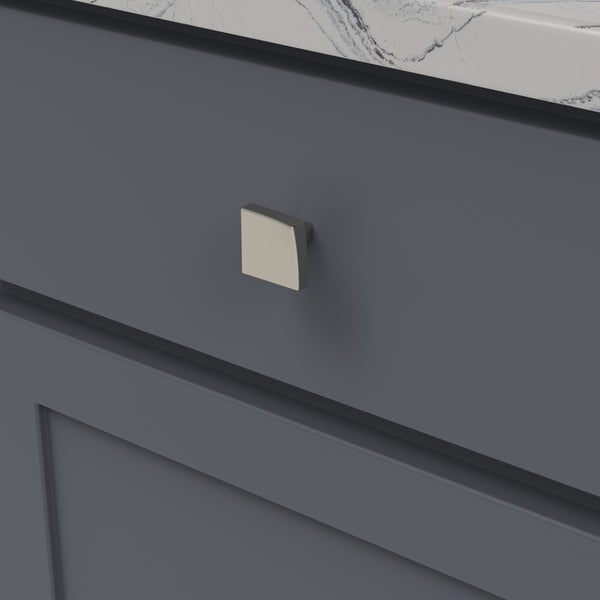 Flex Knob 1-1/4 Inch Square Polished Nickel