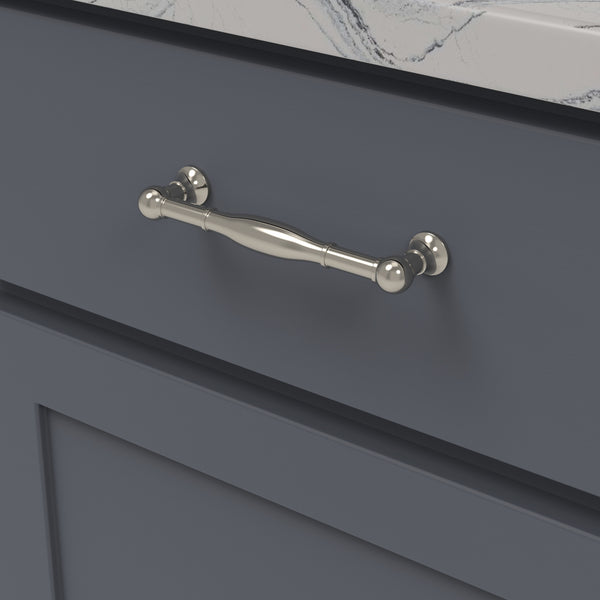 Fuller Pull 5-1/16 Inch (128mm) Center to Center Polished Nickel