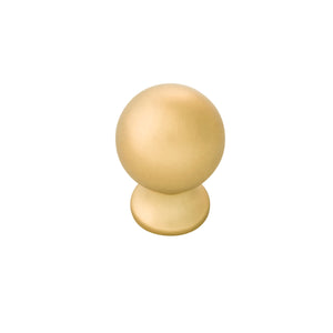 Fuller Knob 1 Inch Diameter Brushed Golden Brass