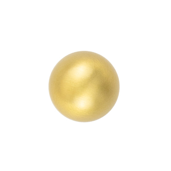 Fuller Knob 1 Inch Diameter Brushed Golden Brass
