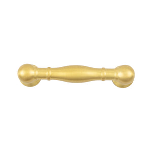 Fuller Pull 3 Inch Center to Center Brushed Golden Brass