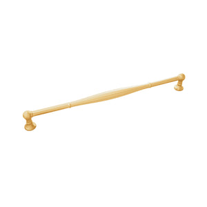 Fuller Pull 12 Inch Center to Center Brushed Golden Brass