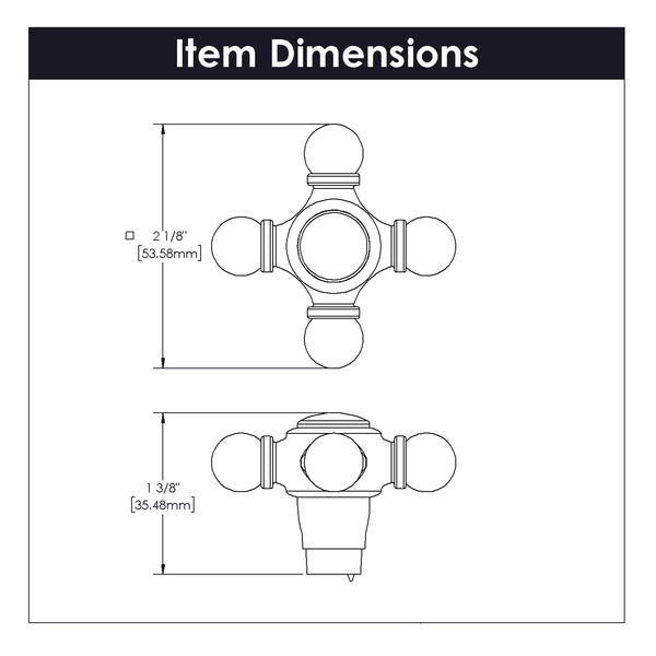 Fuller Knob 2-1/8 Inch x 2-1/8 Inch Stainless Steel