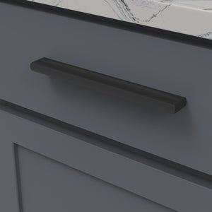 Ingot Pull 7-9/16 Inch (192mm) Center to Center Matte Black