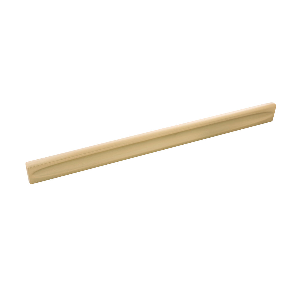 Ingot Pull 12 Inch Center to Center Brushed Golden Brass