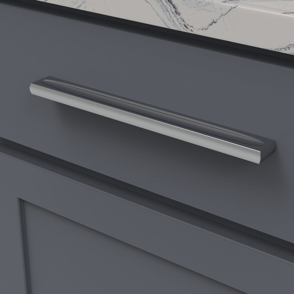 Ingot Pull 8-13/16 Inch (224mm) Center to Center Chrome Finish