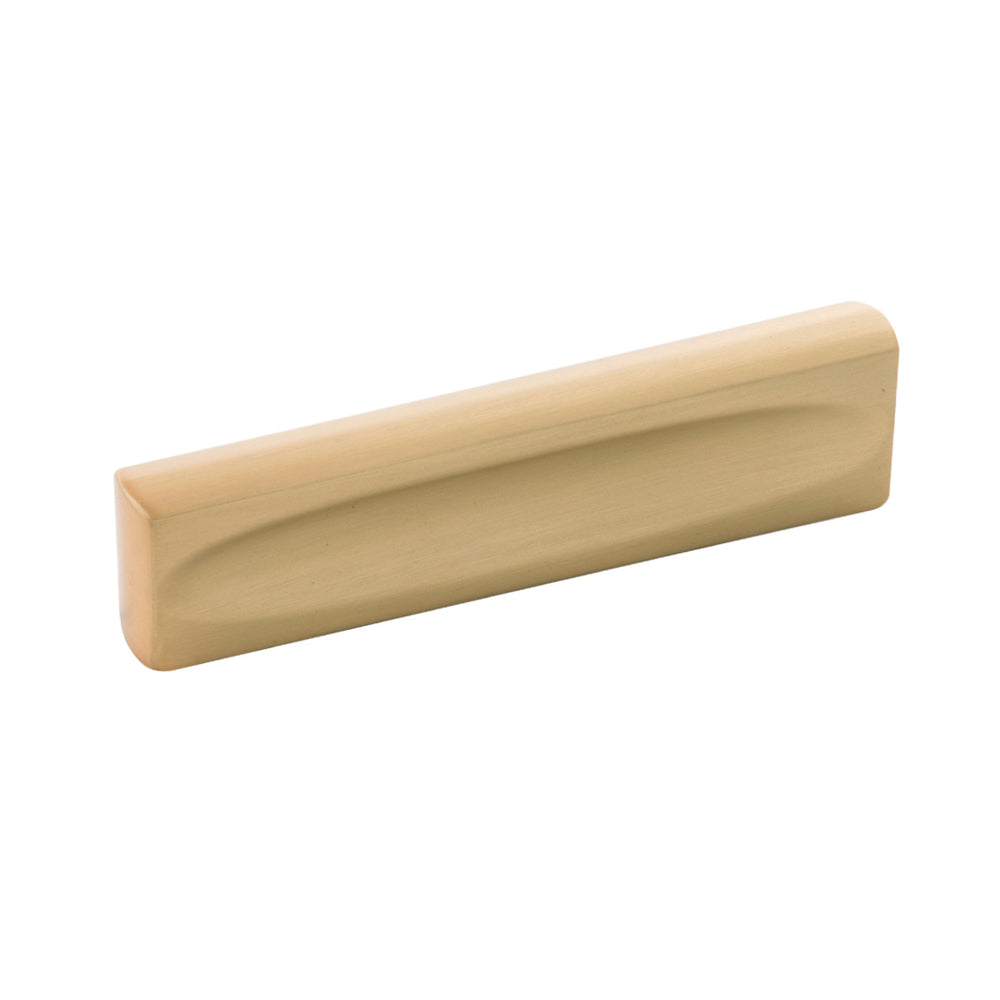 Ingot Pull 3 Inch Center to Center Brushed Golden Brass