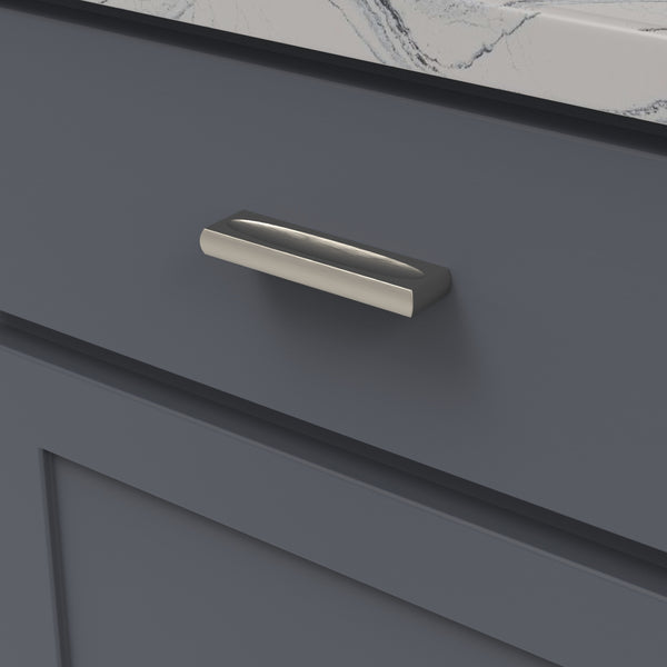 Ingot Pull 3 Inch Center to Center Satin Nickel