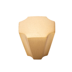 Monarch Knob 1-1/8 Inch x 1-1/8 Inch Brushed Golden Brass