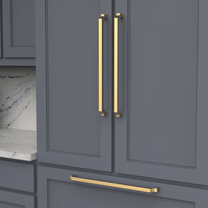 Monarch Appliance Pull 18 Inch Center to Center Brushed Golden Brass