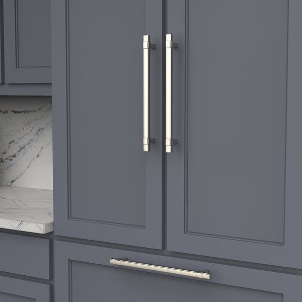 Monroe Appliance Pull 12 Inch Center to Center Satin Nickel