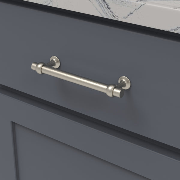 Ostia Pull 5-1/16 Inch (128mm) Center to Center Satin Nickel