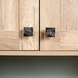 Sandrine Knob 1-3/8 Inch Square Black Mist