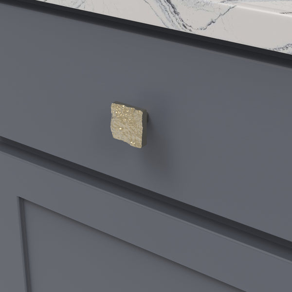 Sandrine Knob 1-3/8 Inch Square Champagne Bronze
