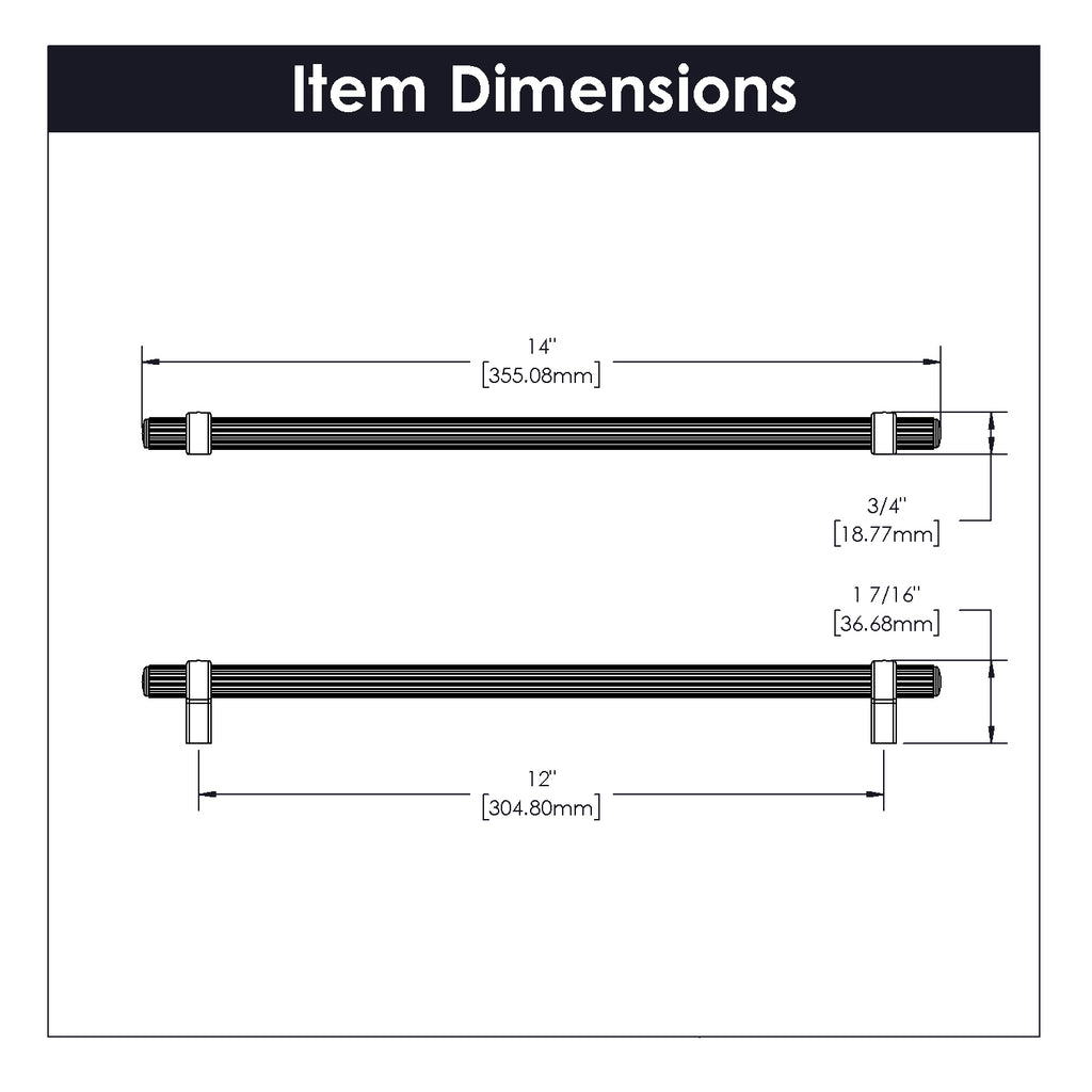 Sinclaire Pull 12 Inch Center to Center Satin Nickel Finish