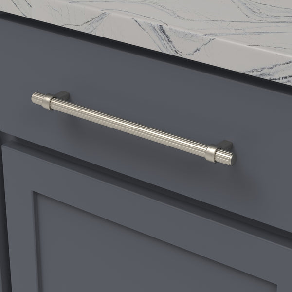 Sinclaire Pull 8-13/16 Inch (224mm) Center to Center Satin Nickel