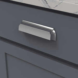 Studio II Cup Pull 3 Inch, 3-3/4 Inch (96mm) & 5-1/16 Inch (128mm) Center to Center Chrome