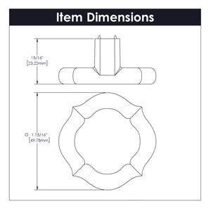 Trellis Pendant Pull 2 Inch Diameter Satin Nickel